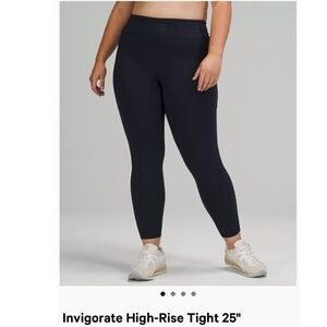 NWT lululemon invigorate high rise tight 25”